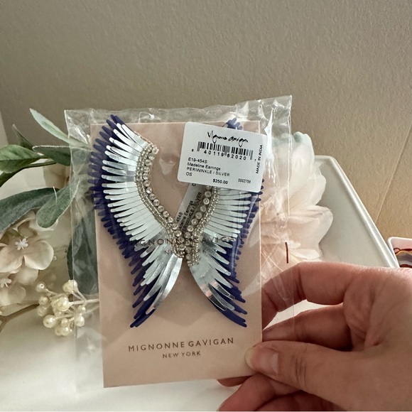 Mignonne Gavigan Madeline Purple Silver Earrings NWT - Picture 8 of 12